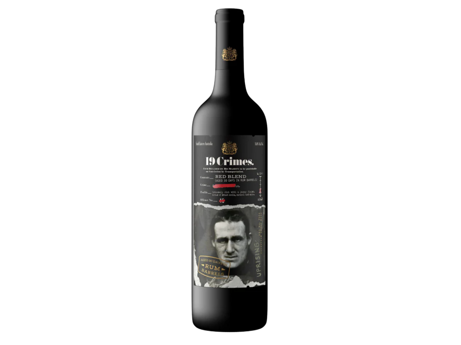 19 Crimes Uprising Red Blend Headless